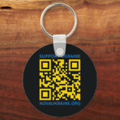 Steun voor de Sleutelhanger van de Oekraïne-ronde (Voorkant)