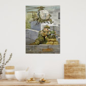 Steun voor de speciale troepenmacht van het milita poster (Keuken)