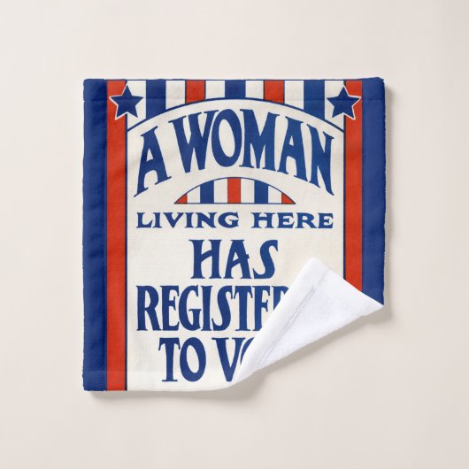 steun voor de stemrechten van vrouwen bad handdoek (Wasdoekje)