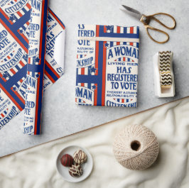  steun voor de stemrechten van vrouwen cadeaupapier