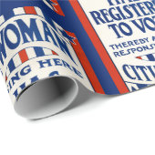  steun voor de stemrechten van vrouwen cadeaupapier (Rol Hoek)