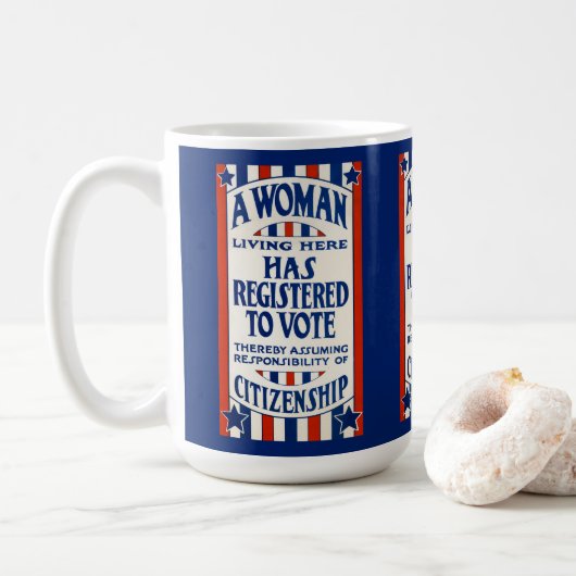  steun voor de stemrechten van vrouwen koffiemok (Met donut)