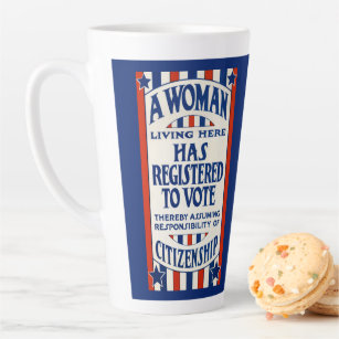  steun voor de stemrechten van vrouwen latte mok