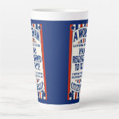 steun voor de stemrechten van vrouwen latte mok (Voorkant)