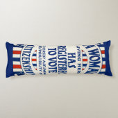  steun voor de stemrechten van vrouwen lichaamskussen (Achterkant)