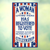  steun voor de stemrechten van vrouwen raamsticker (Vel 3)