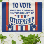  steun voor de stemrechten van vrouwen theedoek (Gevouwen)