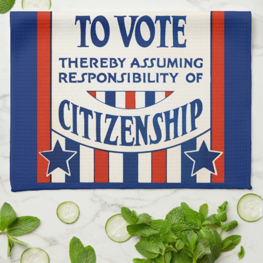  steun voor de stemrechten van vrouwen theedoek (Gevouwen)