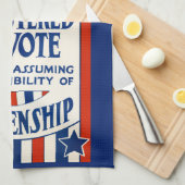  steun voor de stemrechten van vrouwen theedoek (Quarter Fold)