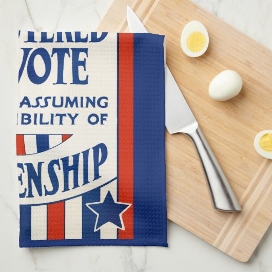  steun voor de stemrechten van vrouwen theedoek (Quarter Fold)