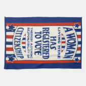  steun voor de stemrechten van vrouwen theedoek (Horizontaal)