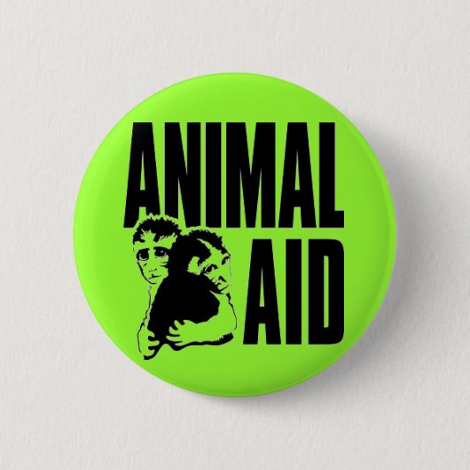 steun voor dieren ronde button 5,7 cm (Voorkant)