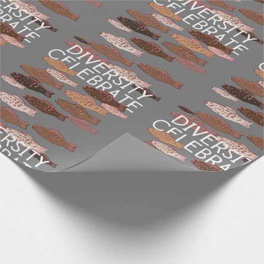 Steun voor Diversiteit tegen racisme vieren Cadeaupapier (Hoek)