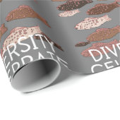 Steun voor Diversiteit tegen racisme vieren Cadeaupapier (Rol Hoek)