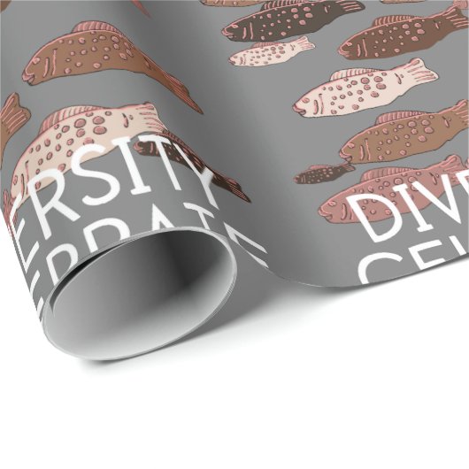 Steun voor Diversiteit tegen racisme vieren Cadeaupapier (Rol Hoek)