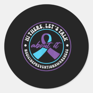 Steun voor geestelijke gezondheid 988 Week van de Ronde Sticker