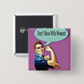 steun voor geplande ouderschap vierkante button 5,1 cm (Voorkant /achterkant)
