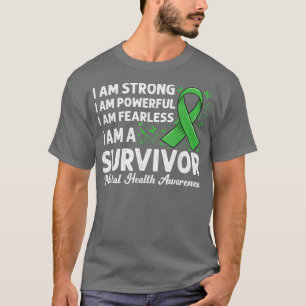 Steun voor groene lintoverlevenden van de geesteli t-shirt