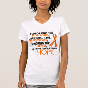 Steun voor het ademen van de eer 3.2 leukemie t-shirt