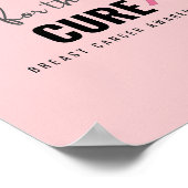 steun voor het genezen van borstkanker Poster & Pr (Hoek)