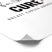 steun voor het genezen van borstkanker Poster & Pr (Hoek)