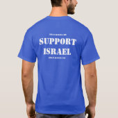 Steun voor het Israëlische T-shirt (Achterkant)