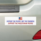 Steun voor het Palestijnse volk Bumpersticker (Op auto)
