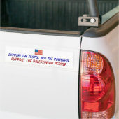 Steun voor het Palestijnse volk Bumpersticker (Op Truck)