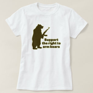 Steun voor het recht om beren te bewapenen t-shirt