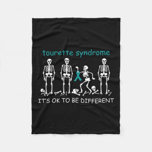 Steun voor het Tourette syndroom Fleece Deken (Voorkant)