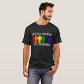 Steun voor homohuwelijk t-shirt (Voorkant volledig)