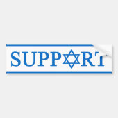 Steun voor Israël Bumpersticker (Voorkant)