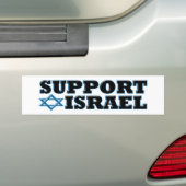 Steun voor Israël Bumpersticker (Op auto)