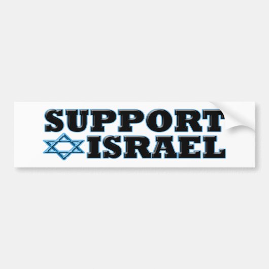 Steun voor Israël Bumpersticker (Voorkant)
