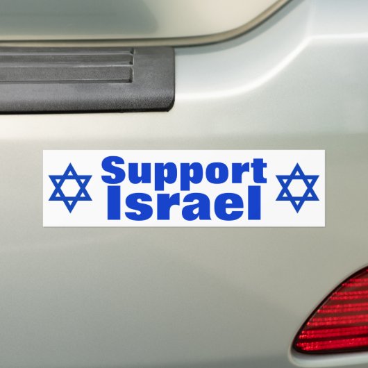 Steun voor Israël Bumpersticker (Op auto)
