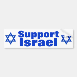 Steun voor Israël Bumpersticker