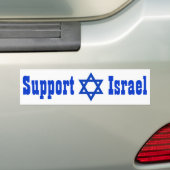 Steun voor Israël Bumpersticker (Op auto)