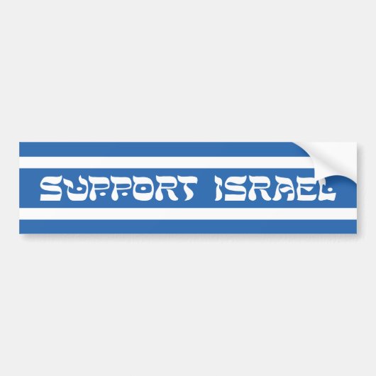 Steun voor Israël Bumpersticker (Voorkant)