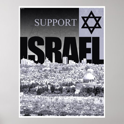 Steun voor Israël Poster (Voorkant)