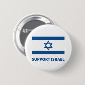 Steun voor Israël Ronde Button 5,7 Cm (Voorkant /achterkant)