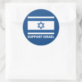 Steun voor Israël Ronde Sticker (Tas)