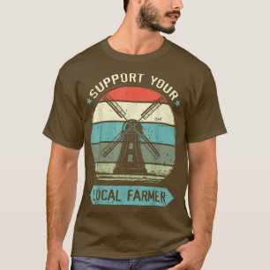 Steun voor landbouwers, producten van lokaal Boerd T-shirt