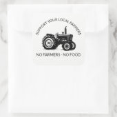 steun voor landbouwers vierkante sticker (Tas)