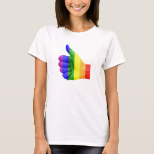 Steun voor LGBT Gay Lesbian Pride Rainbow-Shirt T-shirt