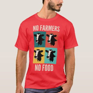 Steun voor lokale Boerderijen Geen landbouwers Gee T-shirt
