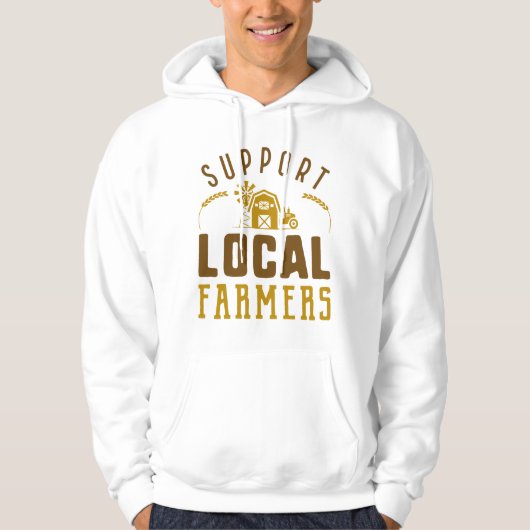 Steun voor lokale landbouwers hoodie (Voorkant)