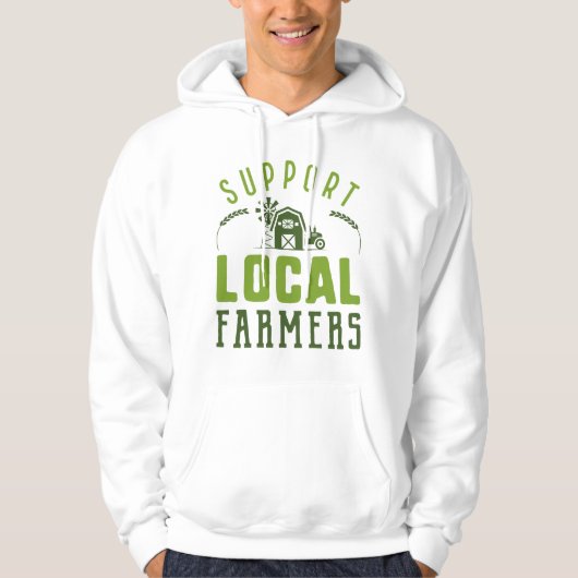 Steun voor lokale landbouwers hoodie (Voorkant)