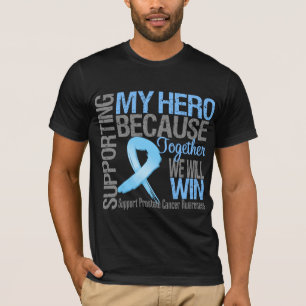 Steun voor mijn heldhaftigheid - Prostaatkanker T-shirt
