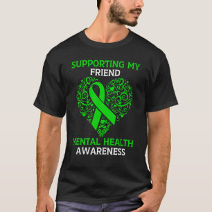 Steun voor mijn vriend Mental Health Awareness Gre T-shirt