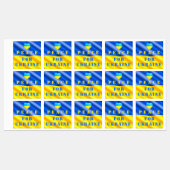 Steun voor Oekraïense stickers (Vel)
